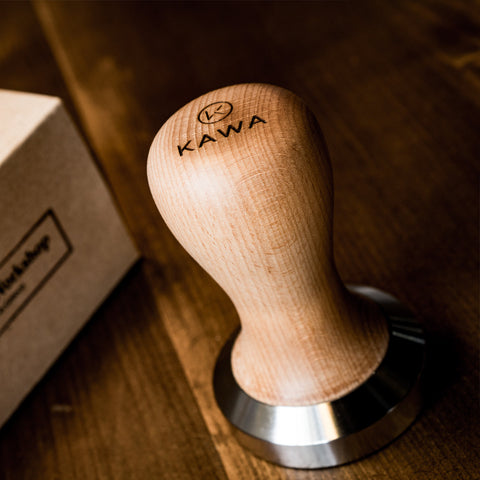 Tamper "KAWACOFFES" 58mm Braunholzgriff