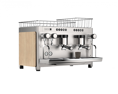 Iberital - Espressomaschine TANDEM DIS 2 Gruppe WOOD